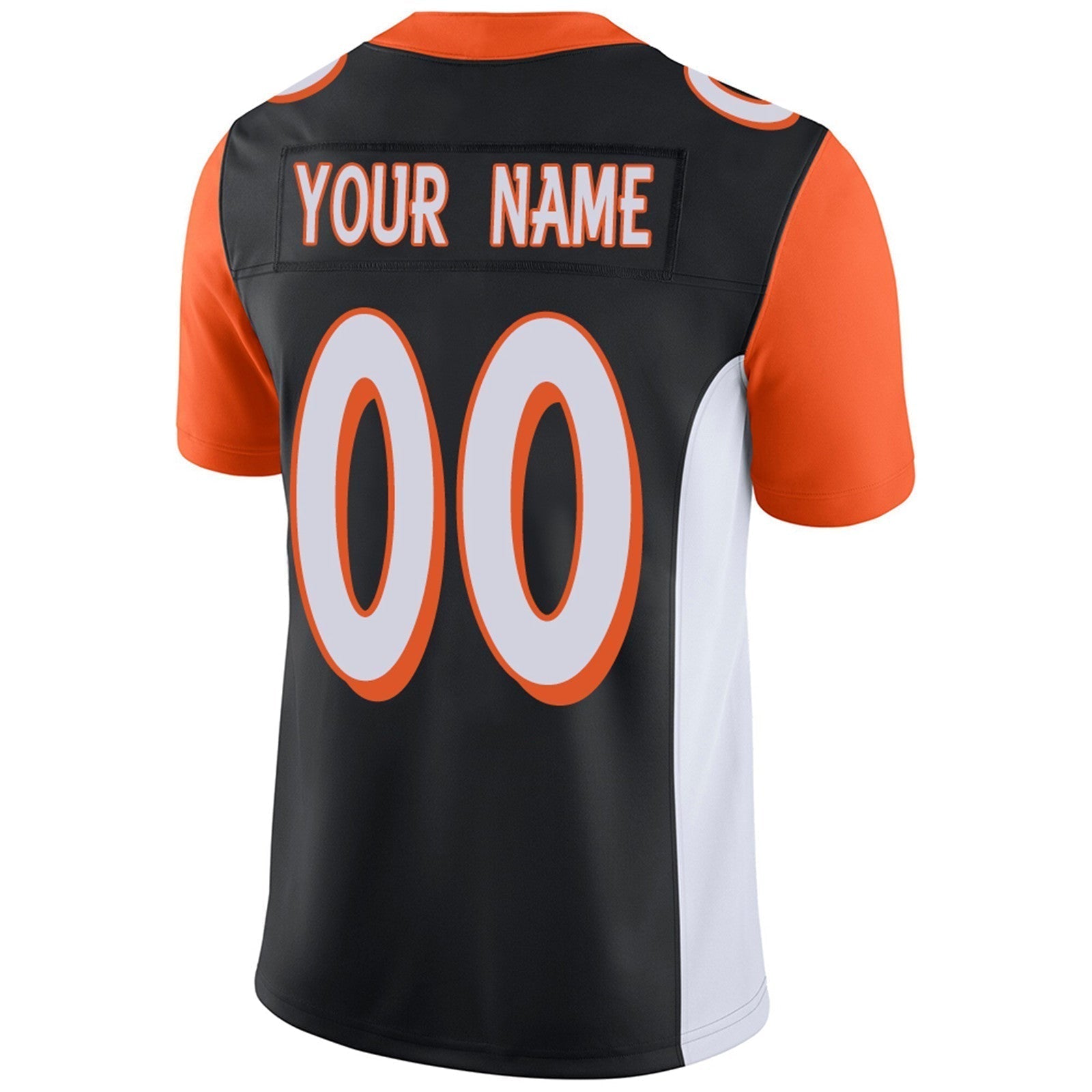 Custom Football Jerseys Team Player or Personalized Design Your Own Name for Men's Women's Youth Jerseys Orange