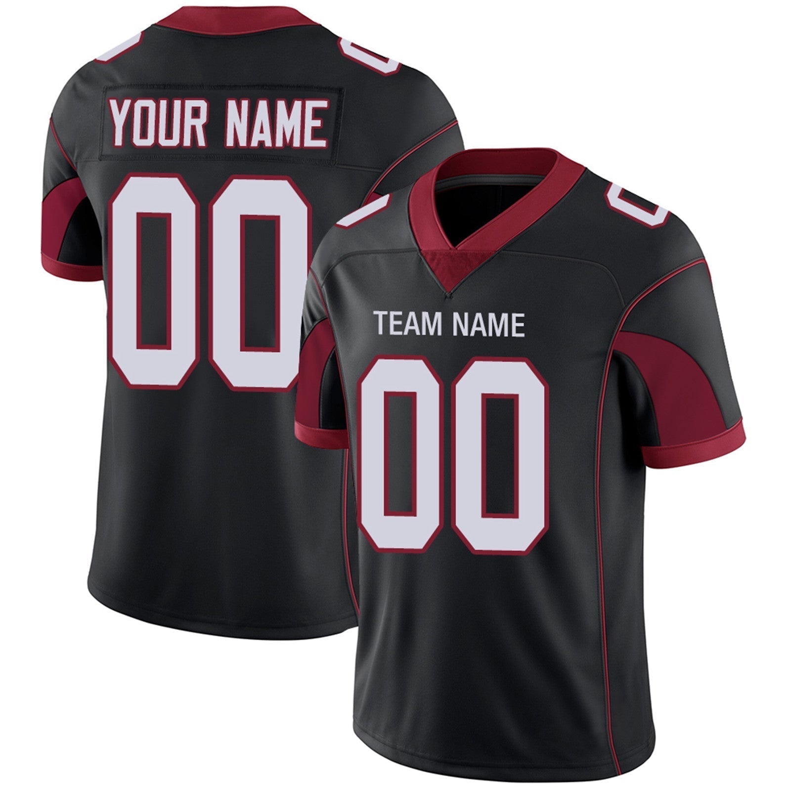 Custom Team Player or Personalized Design Your Own Name for Men's Women's Youth Jerseys Red Football Jerseys