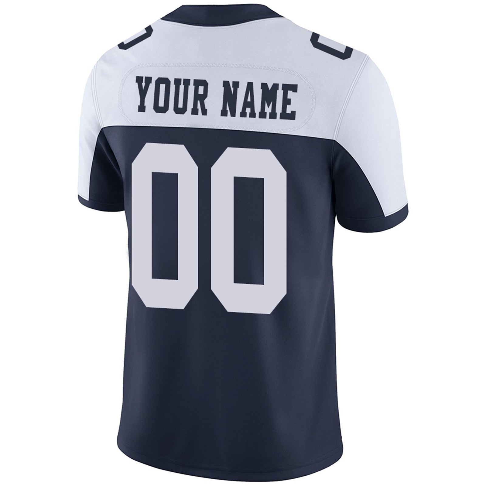 Custom Football Jerseys Team Player or Personalized Design Your Own Name for Men's Women's Youth Jerseys Navy