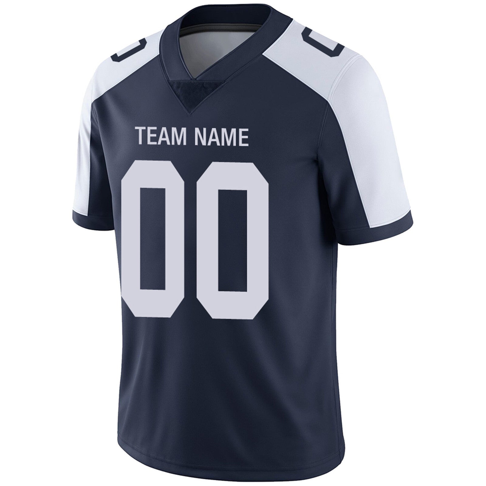 Custom Football Jerseys Team Player or Personalized Design Your Own Name for Men's Women's Youth Jerseys Navy