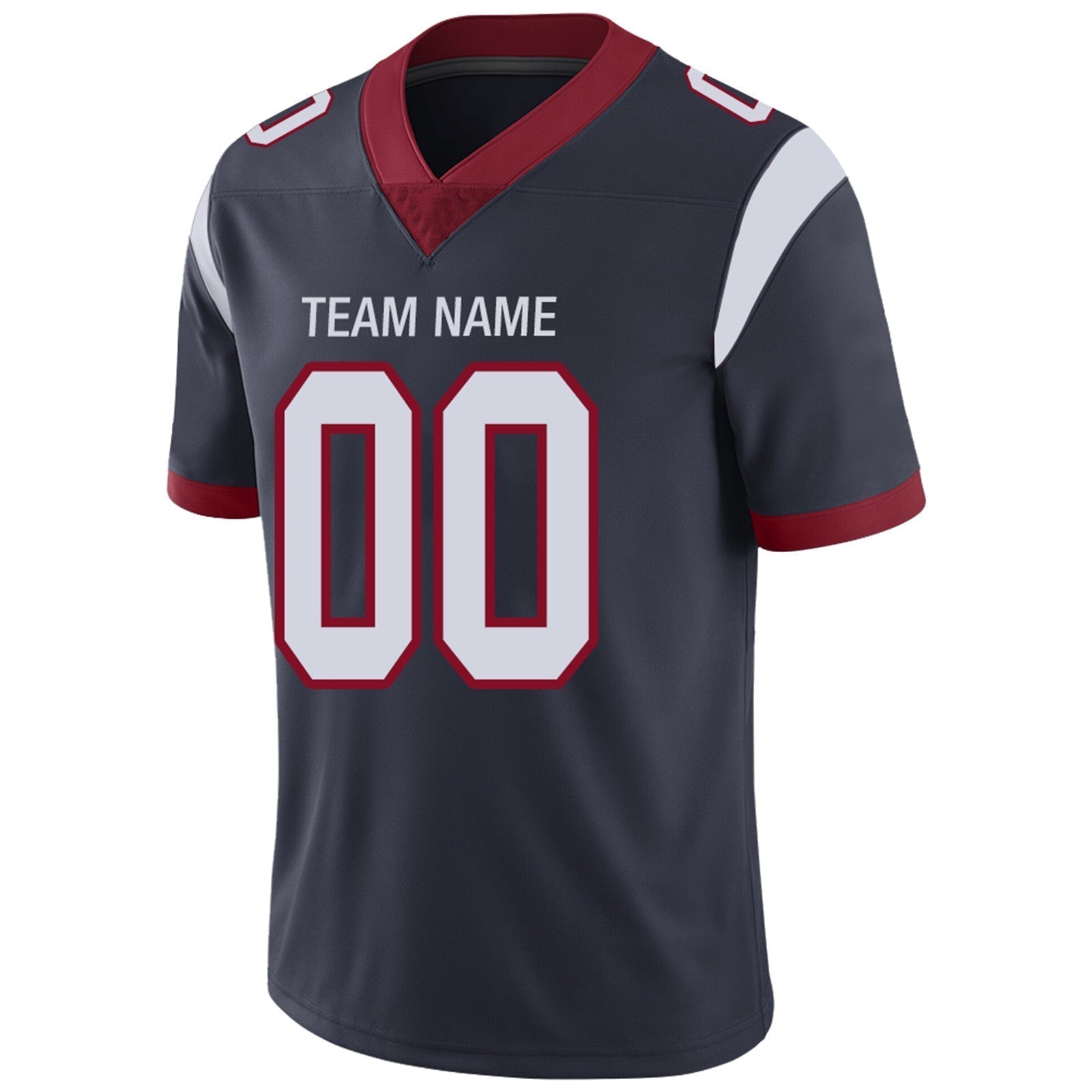 Custom Football Jerseys Team Player or Personalized Design Your Own Name for Men's Women's Youth Jerseys Navy