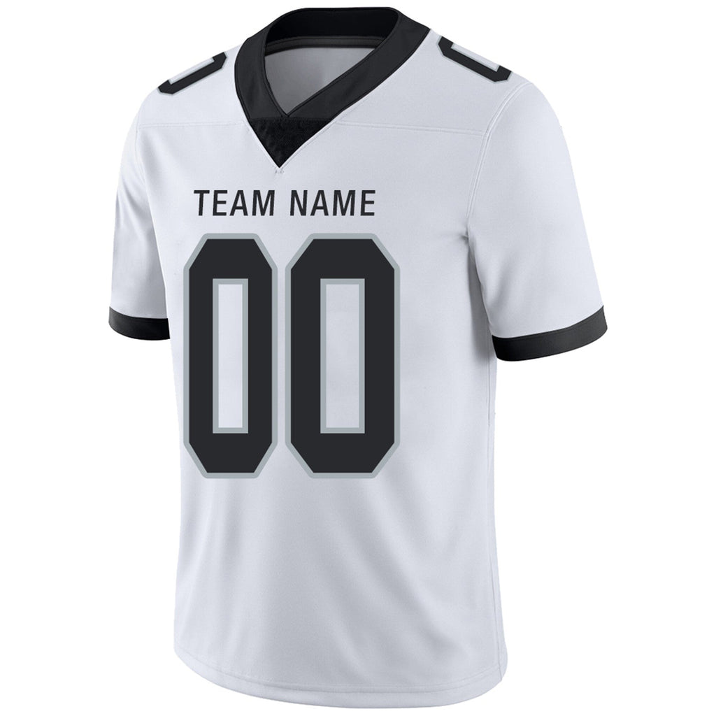 Custom Football Jerseys Team Player or Personalized Design Your Own Name for Men's Women's Youth Jerseys Black